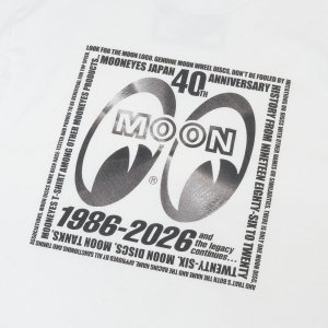 Photo5: MOONEYES 40th Anniv. Square Logo T-shirt