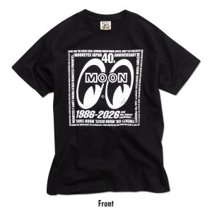 Photo2: MOONEYES 40th Anniv. Eyeshape Logo T-shirt