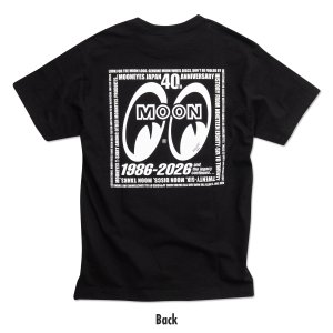 Photo3: MOONEYES 40th Anniv. Eyeshape Logo T-shirt