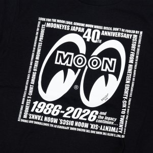 Photo4: MOONEYES 40th Anniv. Eyeshape Logo T-shirt
