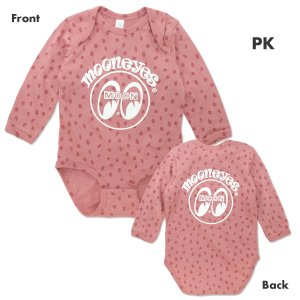 Photo3: MOON Baby Long Sleeve Dot Bodysuit