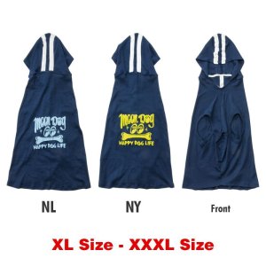 Photo2: MOON Dog Hoodie for Medium to Large