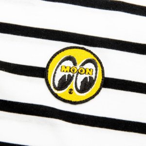Photo5: Ladies MOON Narrow Striped T-shirt