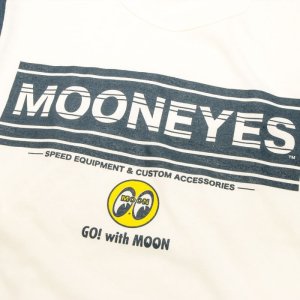 Photo5: MOONEYES Stripe Logo Baseball T-shirt