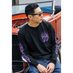 Photo2: MOONEYES Hot Rodding Long Sleeve T-shirt