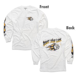 Photo1: MOON Flamin' Dice Long Sleeve T-shirt