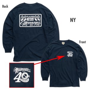 Photo2: MOON 40th Anniv. Plaque Design Long Sleeve T-shirt