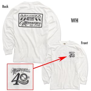 Photo3: MOON 40th Anniv. Plaque Design Long Sleeve T-shirt