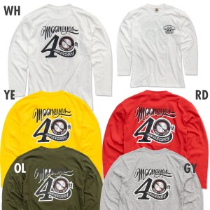 Photo1: 【Online Shop Limited/Delivery Late Aug.】MOONEYES 40th Anniv. Disc Long Sleeve T-shirt