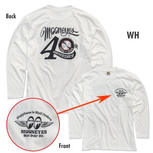 Photo11: 【Online Shop Limited/Delivery Late Aug.】MOONEYES 40th Anniv. Disc Long Sleeve T-shirt