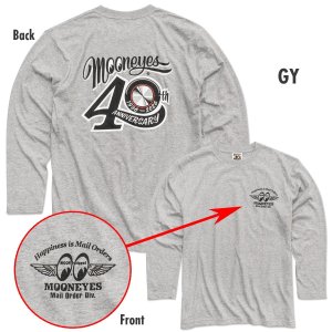 Photo14: 【Online Shop Limited/Delivery Late Aug.】MOONEYES 40th Anniv. Disc Long Sleeve T-shirt