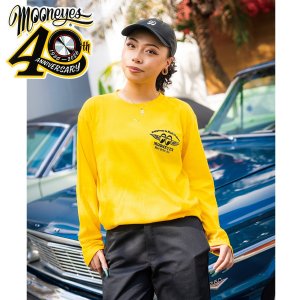 Photo7: 【Online Shop Limited/Delivery Late Aug.】MOONEYES 40th Anniv. Disc Long Sleeve T-shirt