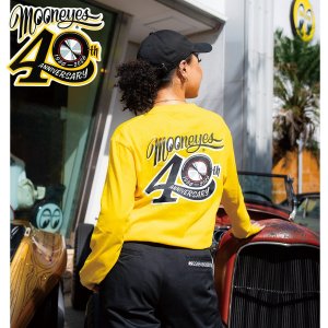 Photo6: 【Online Shop Limited/Delivery Late Aug.】MOONEYES 40th Anniv. Disc Long Sleeve T-shirt