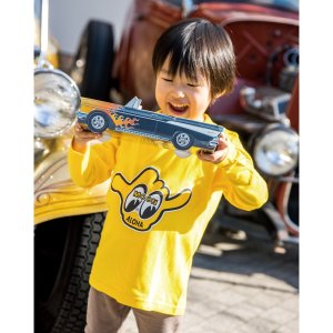 Photo1: Kids SHAKA with MOON Long Sleeve T-shirt