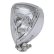 Photo2: Chrome Triangle Motorcycle Headlight (Flat Back) (2)