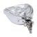 Photo3: Chrome Triangle Motorcycle Headlight (Flat Back) (3)