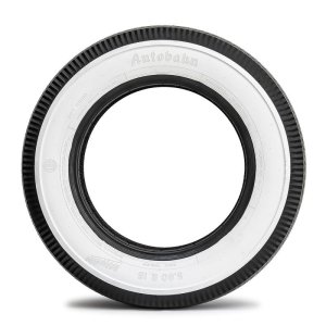 Photo2: Autobahn "R" Bias Style White Wall Radial Tire 5.60 x 15 Inch