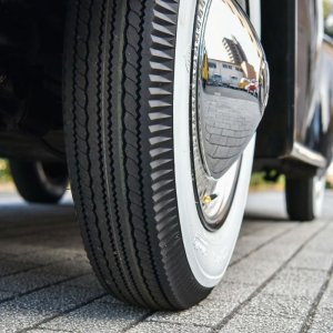 Photo3: Autobahn "R" Bias Style White Wall Radial Tire 5.60 x 15 Inch
