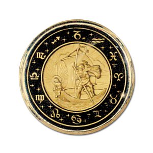 Photo1: St. Christopher Horn Button