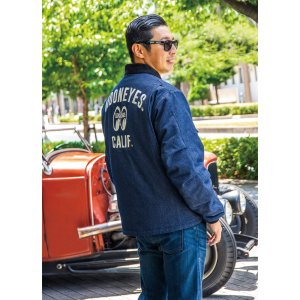 Photo2: MOON Herringbone Denim Jacket