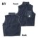 Photo4: MOON Label Fleece Full Zip Vest (4)