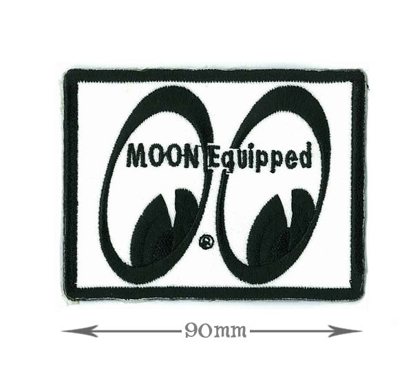 thumbnail image 2 of Mooneyes MOON Equipped Eyes Logo Patch – Classic Hot Rod Sticker/Embroidered Patch 2 of 4