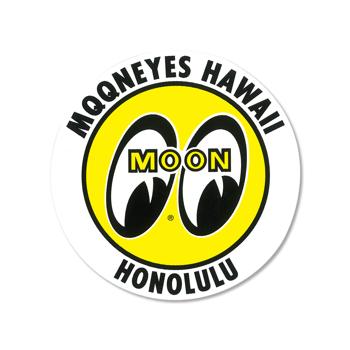 Mooneyes Aufkleber Tiki MOON Decal Hawaii Surf Hot Rodding Maori Wellenreiten 