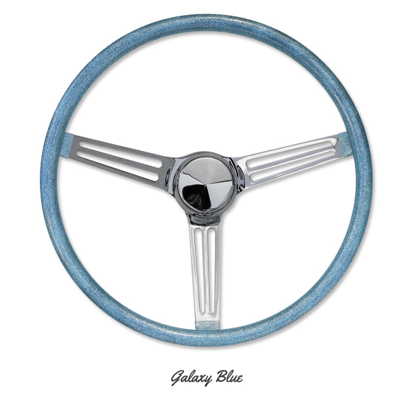 California Metal Flake Finger Grip Steering Wheel 38cm (15")