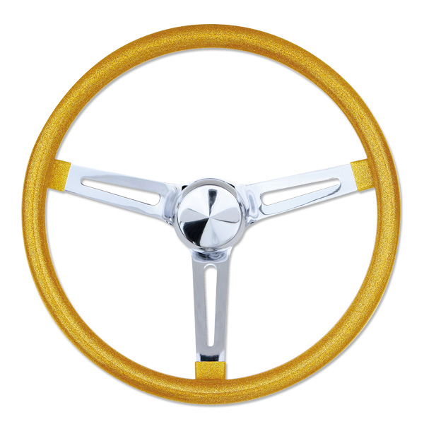 California Metal Flake Steering Wheels 38cm(15") SLOTTED HOLE SPOKES