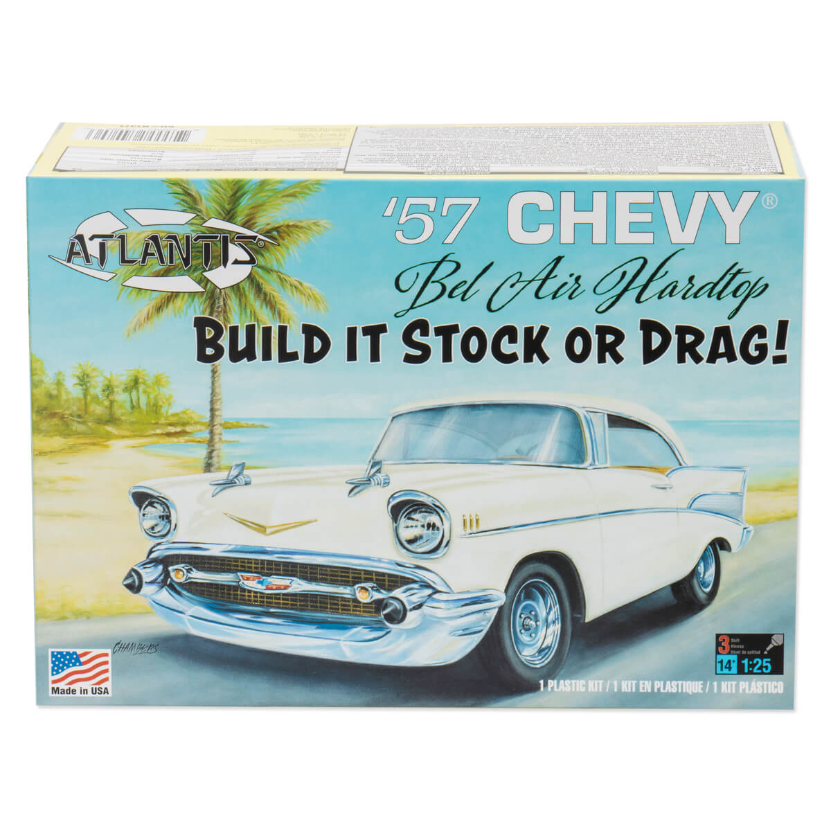 CHEVROLET USA-1 FLAG STYLE miniature LICENSE PLATES for 1/25 scale MODEL CARS 