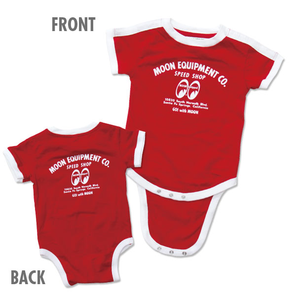 Moon Equipped Speed Shop Ringer Rompers