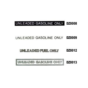 Photo: UNLEADED ONLY Decal