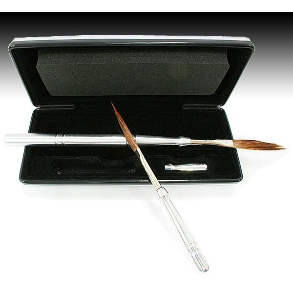 Photo2: Mack Brush Laser Lines Polished Aluminum Brush Kit (2)