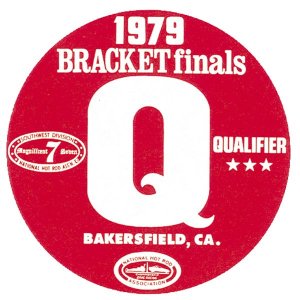 Photo: HOT ROD Sticker 1979 BRACKET Finals QUALIFIER Sticker
