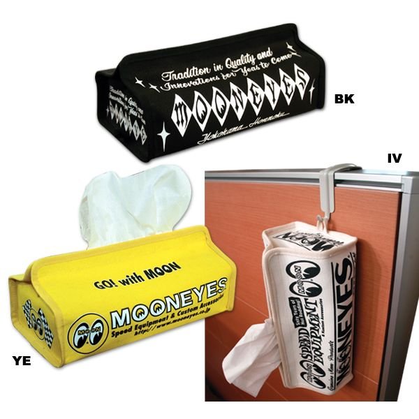 Photo1: MOON Canvas Tissue Cover (1)