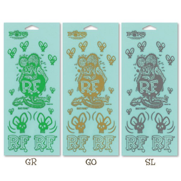 Photo3: Rat Fink Skull Fly Decal (3)