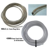 Photo: Clear Fuel Line 5/16 Braided
