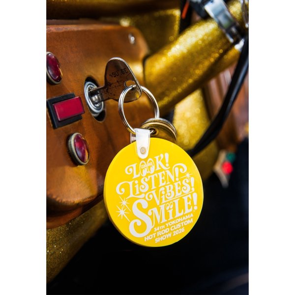 Photo1: HCS2026 LOOK! LISTEN! VIBES! SMILE! Key Ring (1)