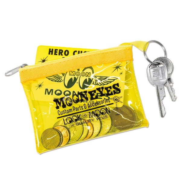 Photo4: MOON Key Ring Zippered Pouch (4)