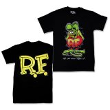 Photo: Rat Fink Monster T-Shirt "Standing Rat Fink" Black
