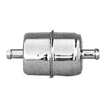 Photo: Straight 3/8 inch Chrome Fuel Filter