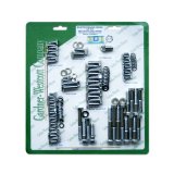 Photo: S/B Chevy Chrome Plated engine bolt set w/Bowtie logo