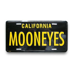 Photo: MOONEYES California Steel License Plates Black