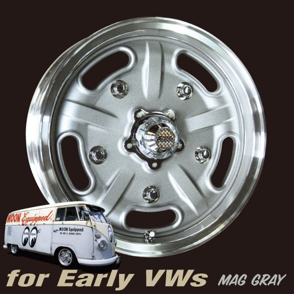 Photo2: Speed Master Wheel 15x5 for VW (Mag Gray) (2)