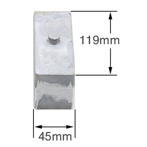 Photo1: Lowering Block - 3 inch Small Block (1)