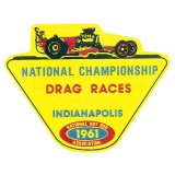 Photo: HOT ROD Sticker 1961 NHRA INDIANAPOLIS DRAG RACES Sticker
