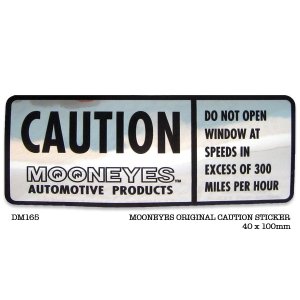Photo: MOONEYES CAUTION Sticker
