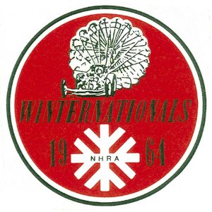 Photo: HOT ROD Sticker 1964 NHRA WINTERNATIONALS Decal