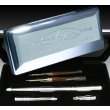Photo1: Mack Brush Laser Lines Polished Aluminum Brush Kit (1)