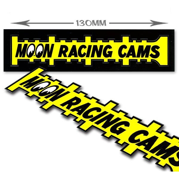 Photo1: MOON Racing Cams Sticker (1)
